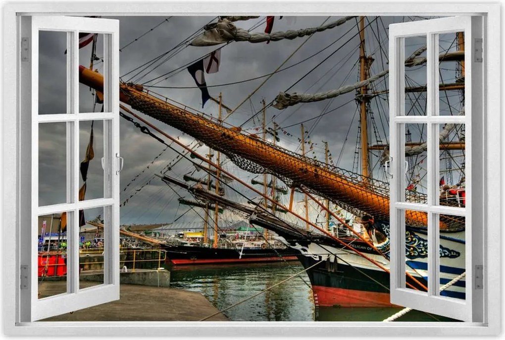 Poszterek 60x40 Vitorlások a kikötőben