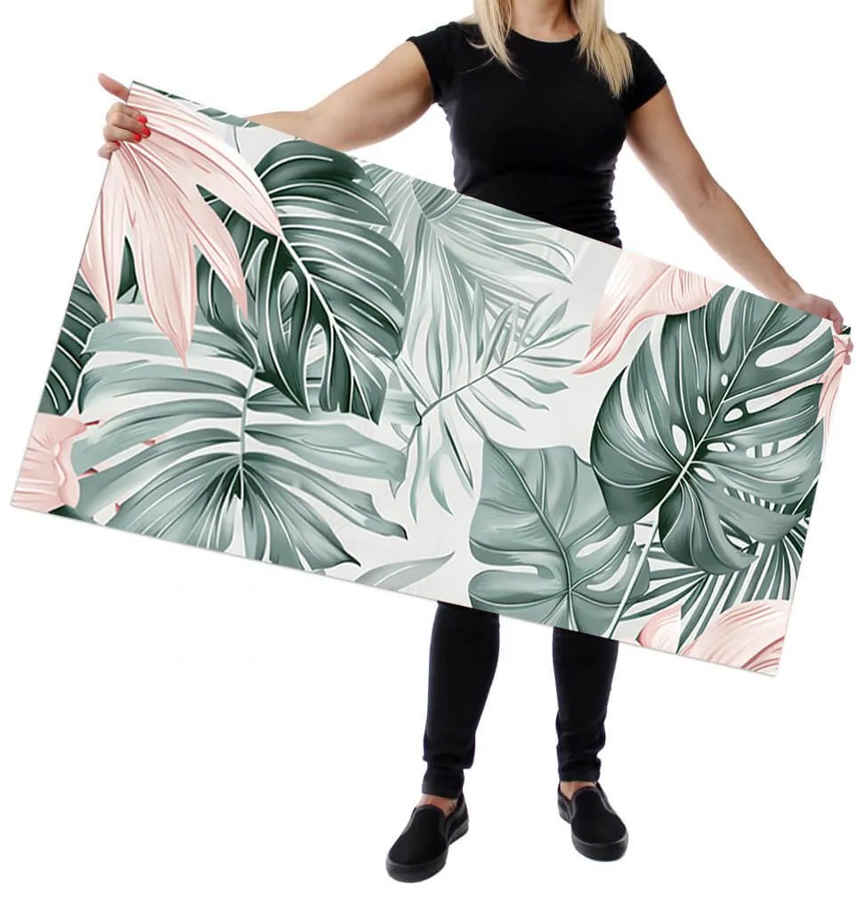 Wallplex konyhahátfal Pasztell Pálmalevél (Méret: 60x180)
