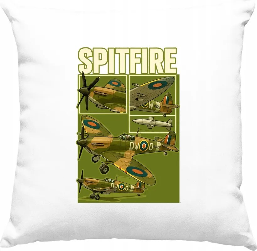 Spitfire párna hős csata fehér