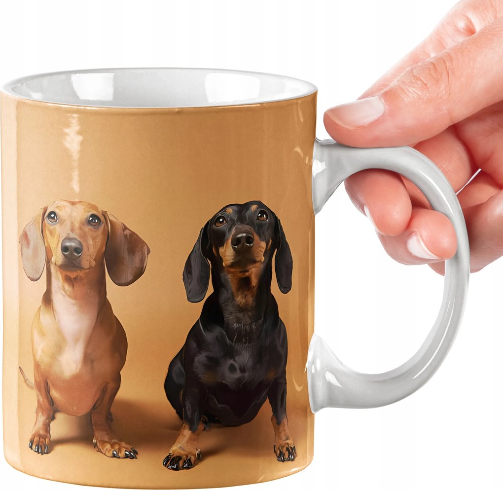 Bögre Tacskó Kutya Bögre Kiváló Minőség Ajándék Szöveg