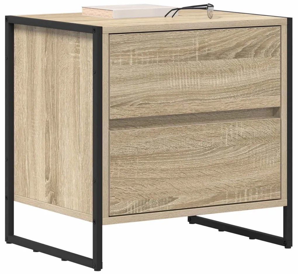 Éjjeli asztal fiókkal Sonoma 50 x 39.5 x 50 cm Faanyag