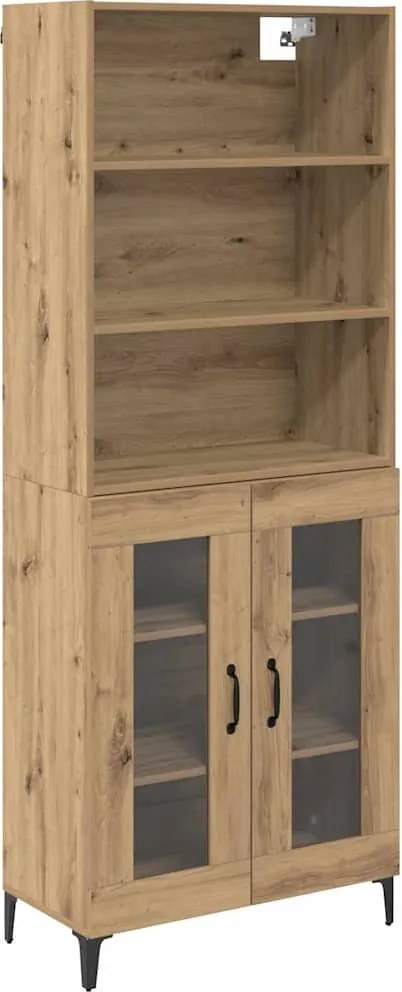 vidaXL Magasfiú Artisan tölgy 69,5 x 34 x 180 cm Faanyag