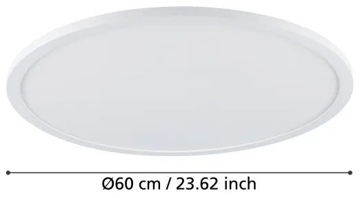 Eglo 900759 - LED dimmelhető mennyezeti lámpa SARSINA-Z 41W/230V, 60 cm, fehér