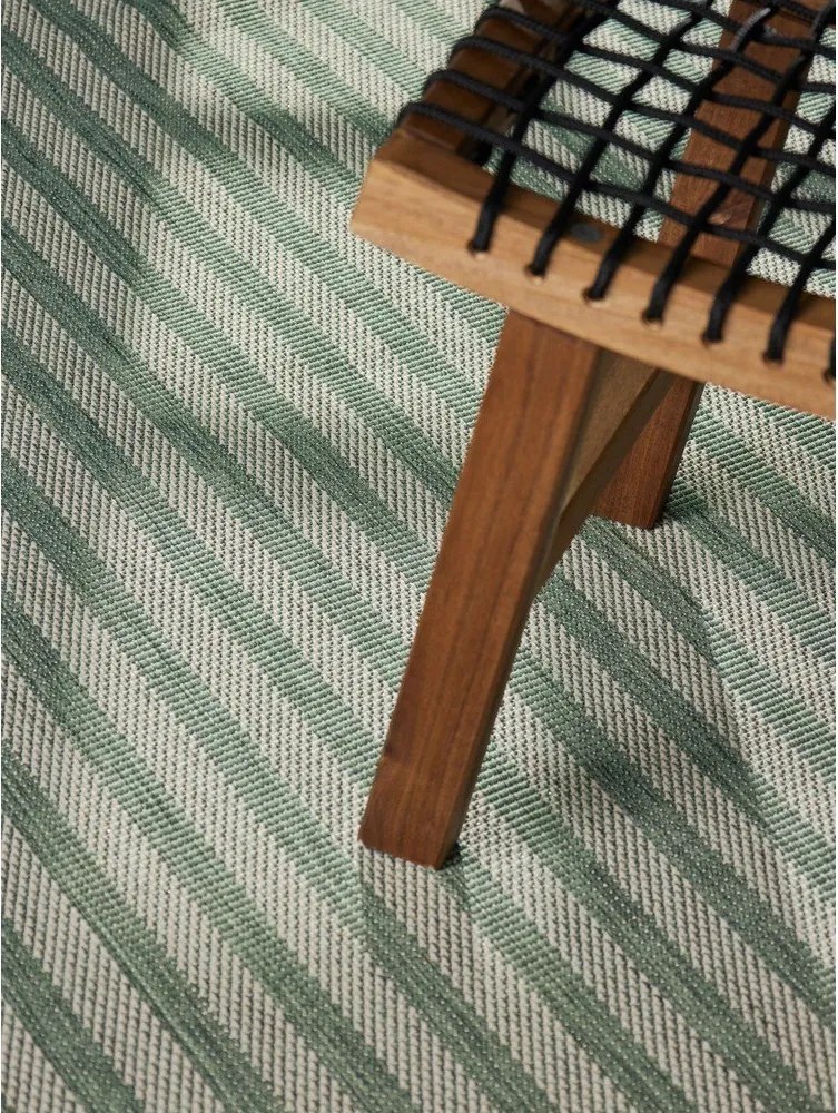 Zöld-krémszínű kültéri-beltéri szőnyeg 120x170 cm Haringey Linley – Ted Baker