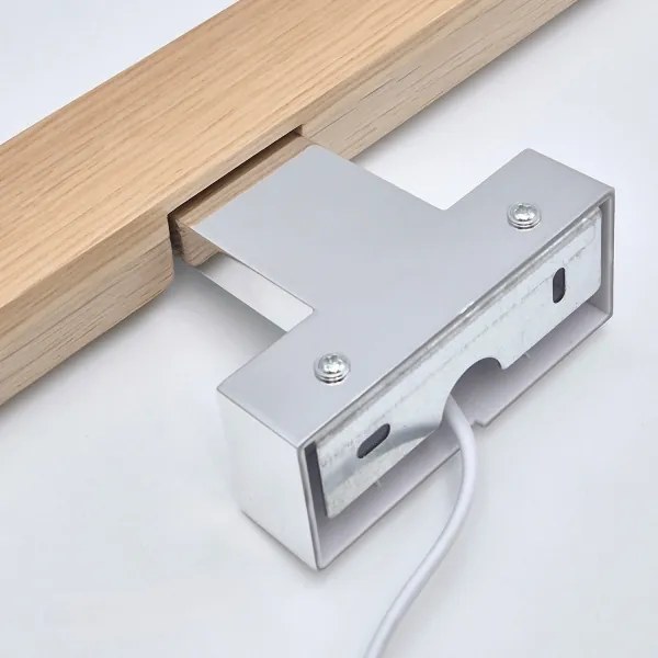 Brilagi-LED fürdőszobai tükörmegvilágítás WOODY MIRROR LED/8W/230V IP44 tölgy/króm