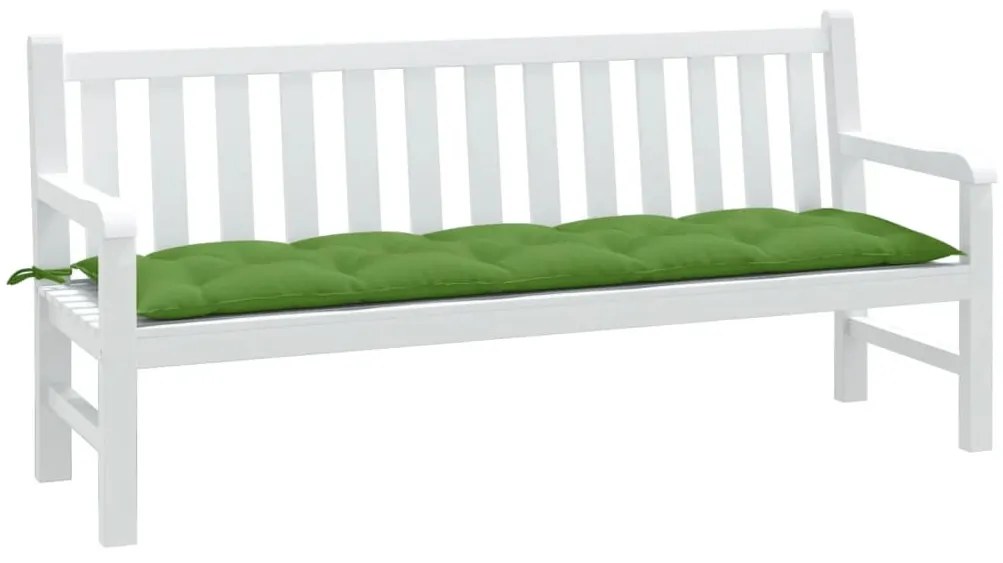 melange zöld szövet kerti padpárna 180 x 50 x 7 cm