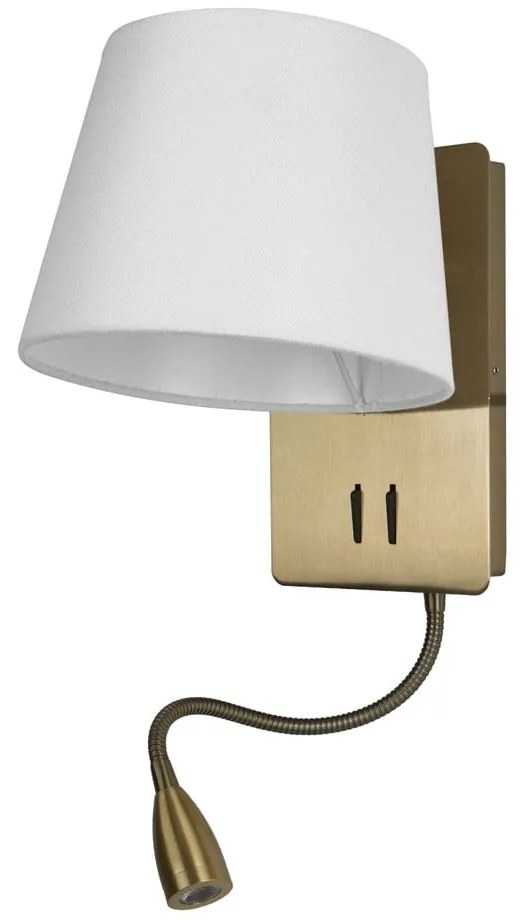 Fehér-bronzszínű fali lámpa – SULION