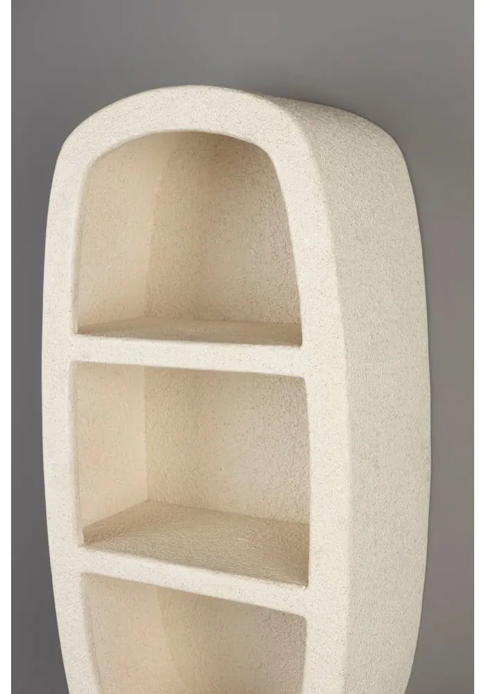 Krémszínű többszintes fali polc 23 cm Veda – Dutchbone