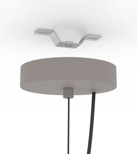 Eglo 900159 - Csillár zsinóron CAMASCA 1xE27/40W/230V szürke