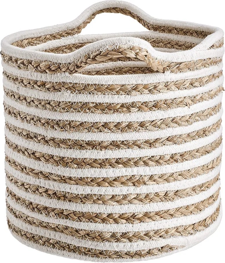 COTTON BRAID kosár csíkos, Ø 29cm