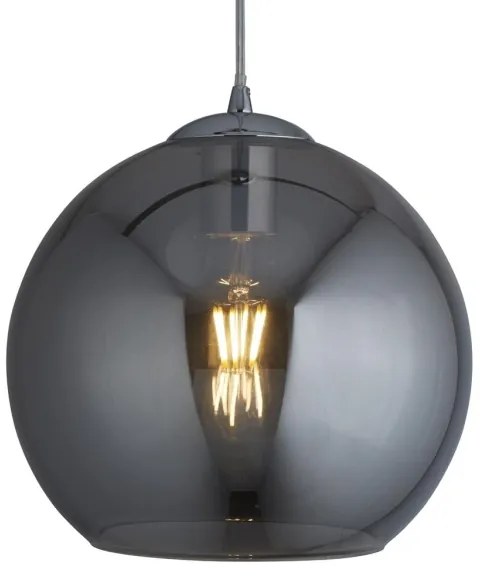 Searchlight - Csillár zsinóron BALL 1xE27/60W/230V fekete