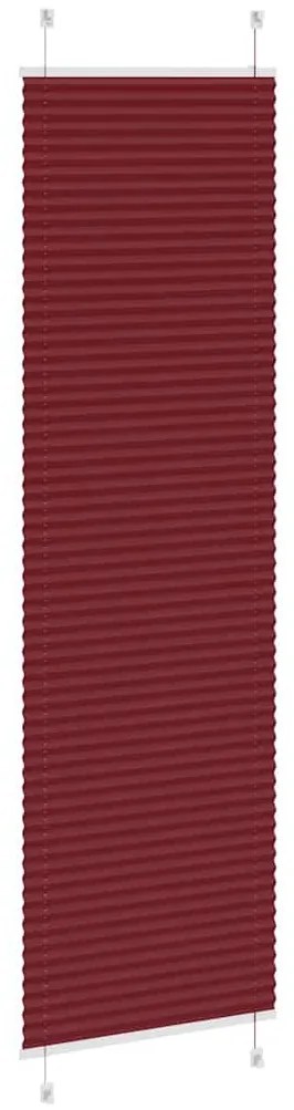 pliszírozott redőny Bordeaux piros 55x200 cm szövetszélesség