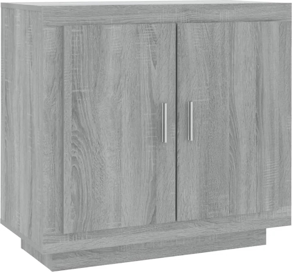 vidaXL szürke sonoma színű szerelt fa tálalószekrény 80 x 40 x 75 cm