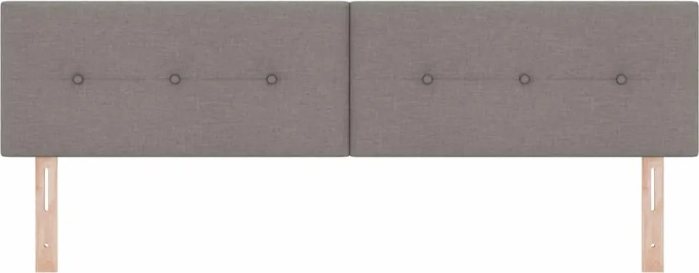 vidaXL Magasságállítható ágyfej fejtámlával Tópszínű 180 cm szövet