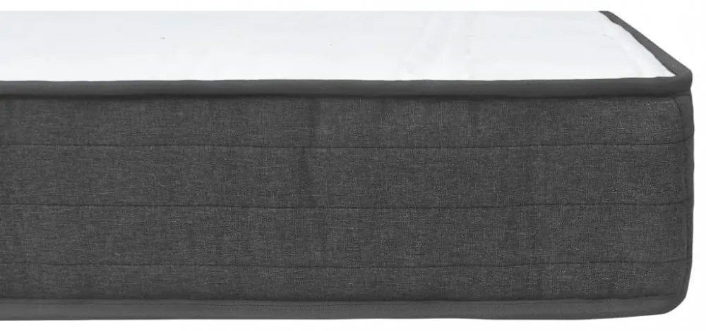sötétszürke rugós szövetágy 180 x 200 cm