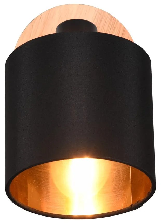 Fekete-natúr színű spotlámpa ø 12 cm Tommy – Reality