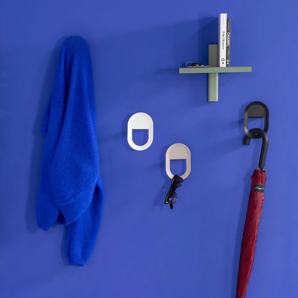 Szürkésbarna fali acél akasztó Coucou – Spinder Design