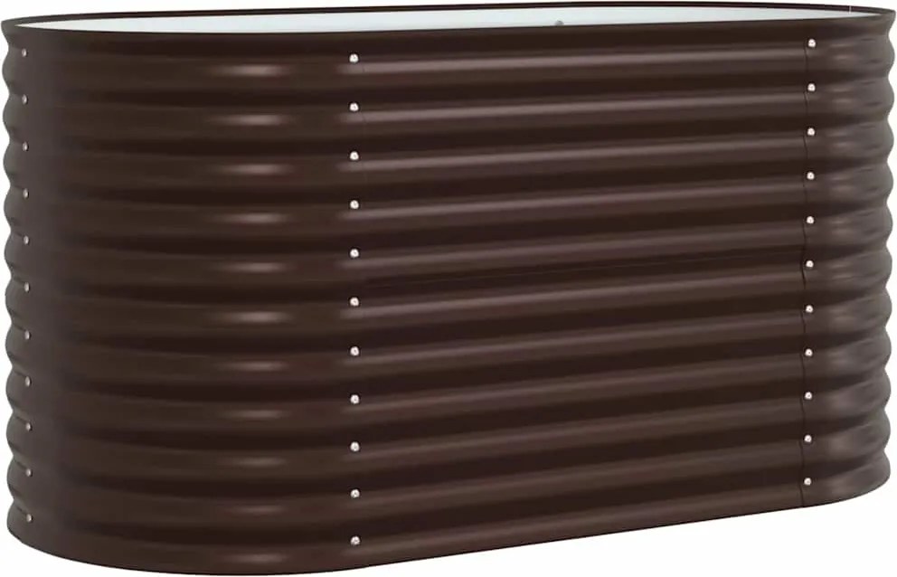 vidaXL Emelt Ágy Barna 160 x 80 x 81 cm Acél