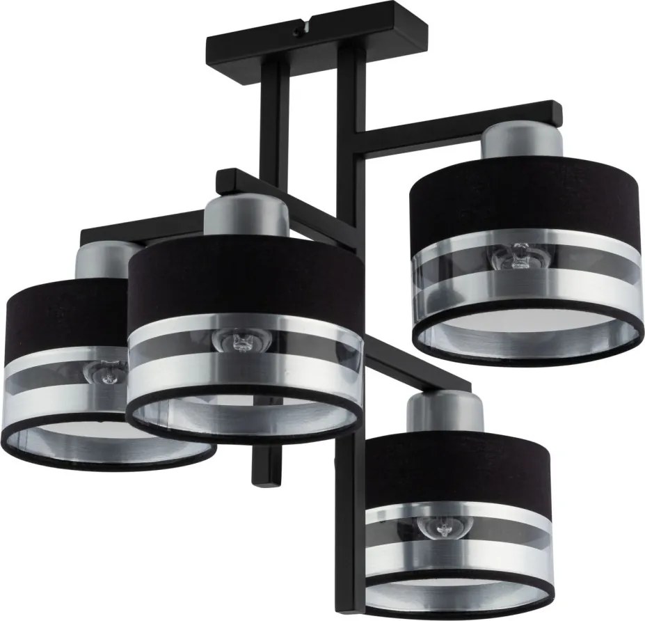 SIGMA LIGHTING 32146 PRO Ernyős Mennyezeti Lámpa Fekete, Ezüst E27 IP20