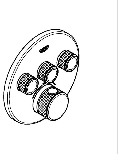 GROHE 29121GL0 - GROHTHERM SMARTCONTROL termosztát arany