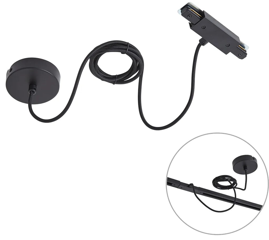 I tápegység 1 fázisú sínhez, kerek rögzítőlappal, fekete - Iconic