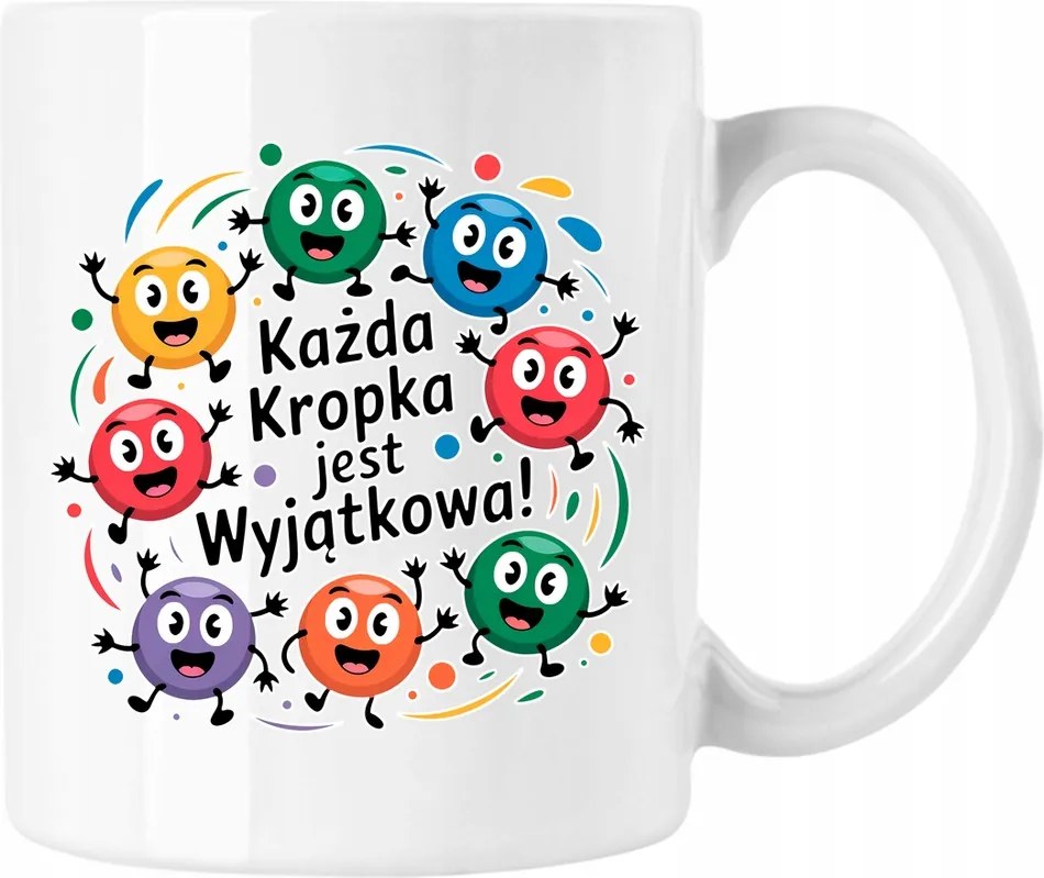 Bögre nap pöttyös játék 6 fehér 330ml