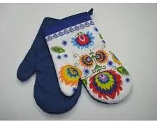 Konyhai kesztyű folklór kék 2db TiaHome