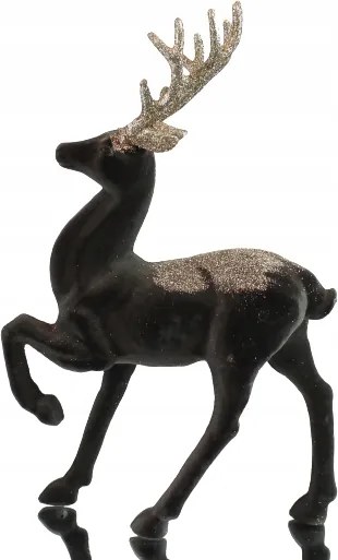 Rénszarvas karácsonyi arany agancs dekoráció H32 Karácsony DEcodomi