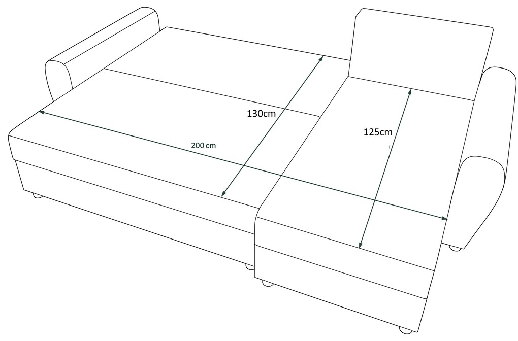 Sarok ülőgarnitúra Fleur L (krém + szürke) (J). 1057064