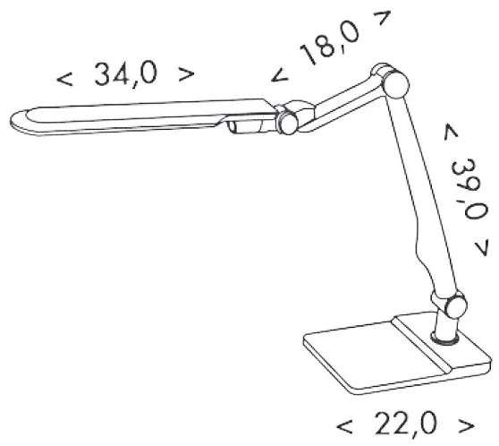 Ecolite LBL1207-CR - LED Szabályozható asztali lámpa MATRIX LED/10W/230V