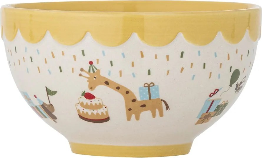 Sárga-krémszínű kőedény gyerek tálka ø 13,5 cm Celebrate – Bloomingville Mini