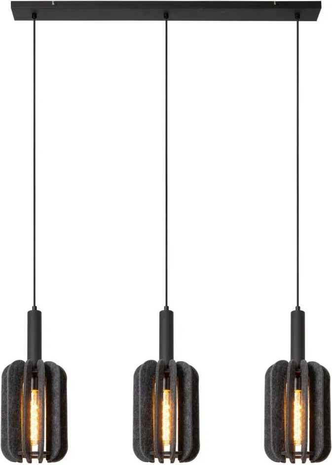 Lucide RAFAL 45492/03/36 Függőlámpa 3x40w/e27 ip20
