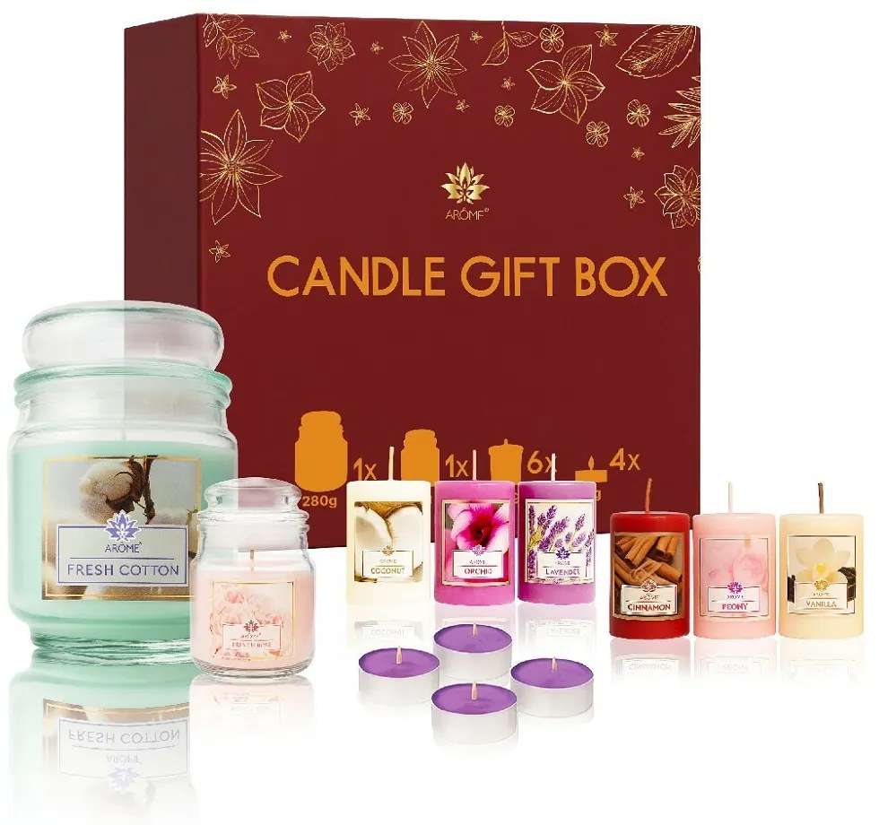 ARÔME Gyertya ajándék szett, 9 illat