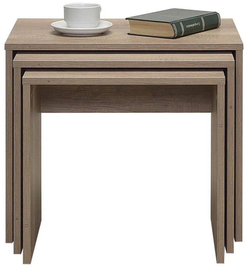 SHP Light Walnut kisasztal szett, 3 db