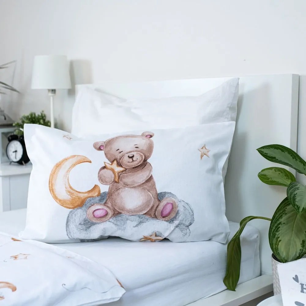 Pamut gyerek ágyneműhuzat babaágyhoz 100x135 cm Medvídek "Cute" – Jerry Fabrics
