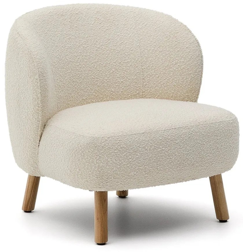 Krémszínű buklé fotel Ulit – Kave Home