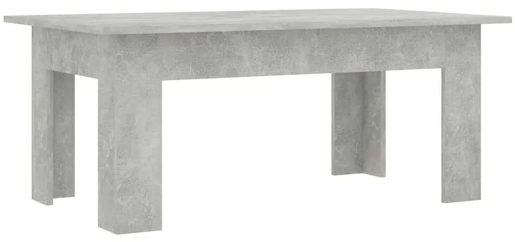 Betonszürke szerelt fa dohányzóasztal 100 x 60 x 42 cm