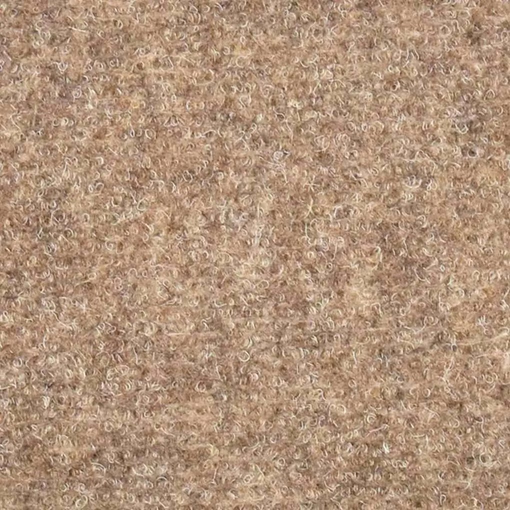 öntapadós lépcsőszőnyegek 30 db 56 x 17 x 3 cm bézs félkör alakú