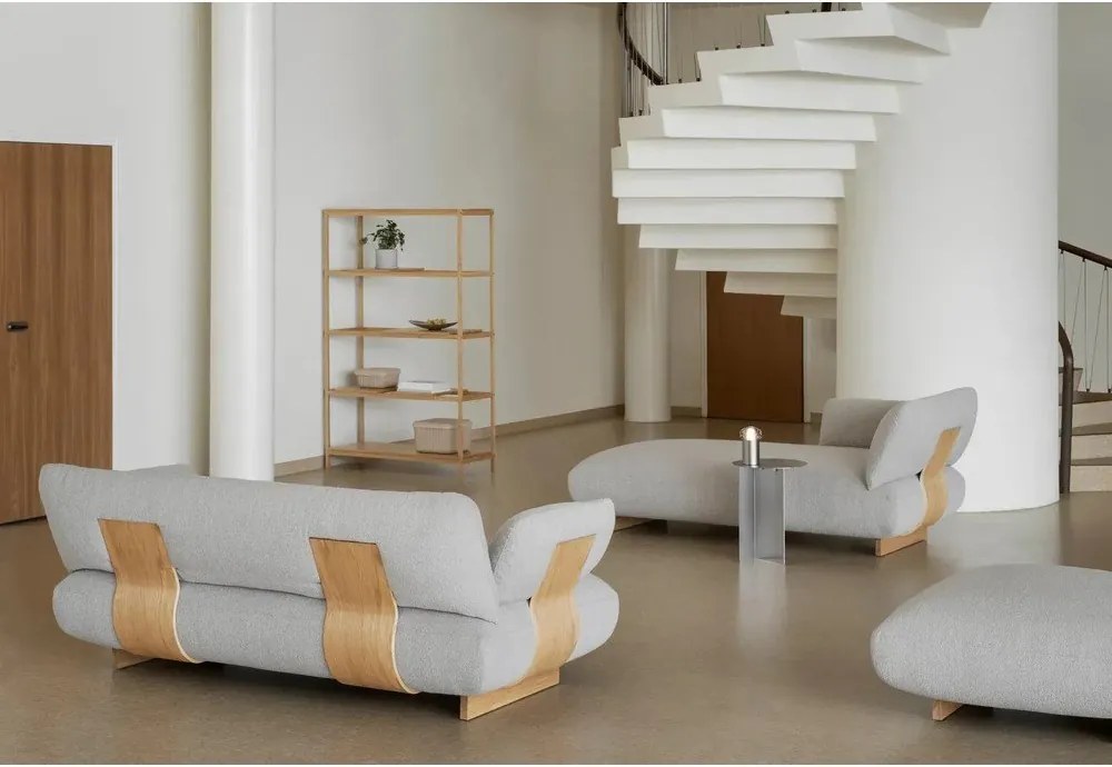 Natúr színű polcos állvány tölgyfa dekorral 105x170x40 cm Sukoya – Blomus