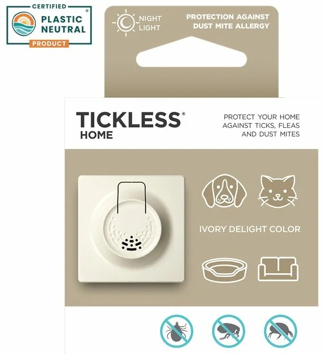 TICKLESS® Home Ultrahangos kullancs-, bolha- ésatka-riasztó háztartási használatra, bézs színű