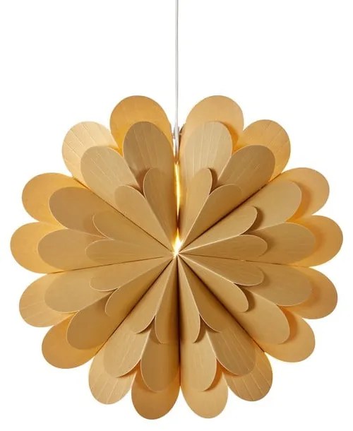 Aranyszínű függő fénydekoráció karácsonyi mintával ø 45 cm Maravilla – Markslöjd