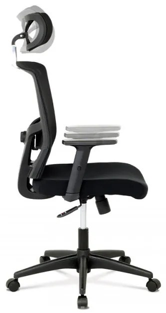 Scaun de birou ergonomic pivotant cu spătar, negru Ka-B1013
