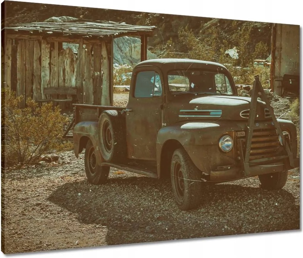 Vászonkép 80x60 Amerikai teherautó