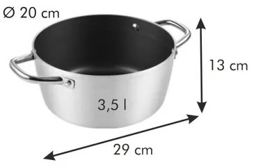 Tescoma GrandCHEF edény 20 cm, 3,5 l