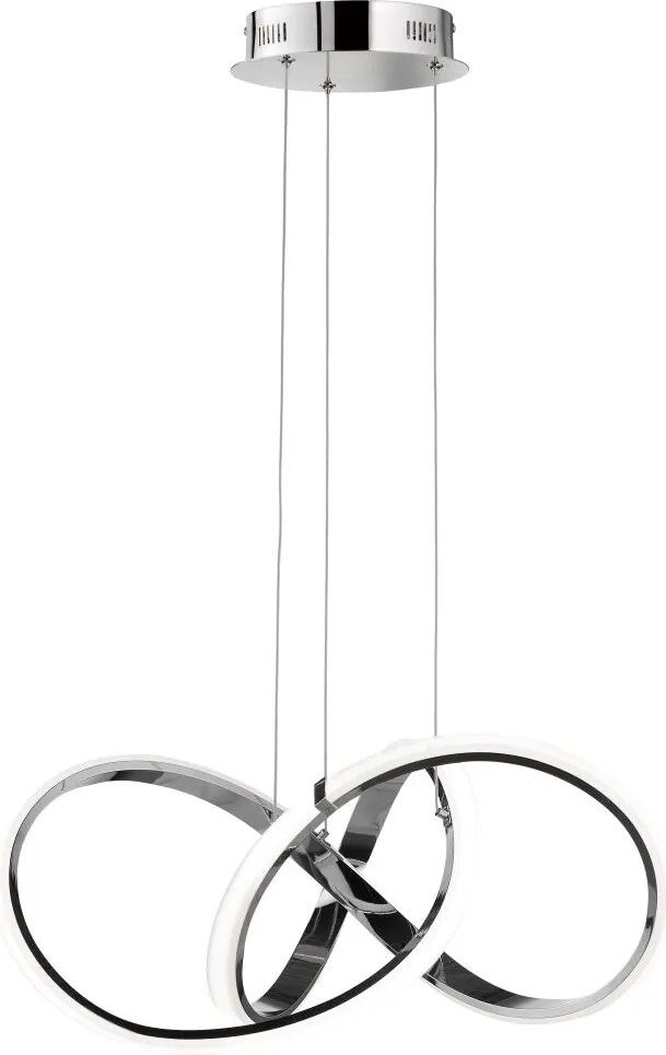 Cosmolight modern LED függeszték tokyo fehér króm cosp01670ch