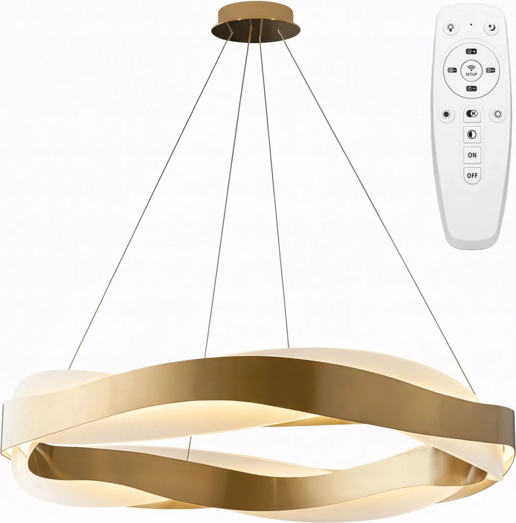 Modern Led Függő Lámpa Arany Csiszolt Design