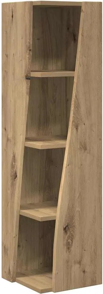 vidaXL Sarokszekrény Artisan tölgy 27,5x27x102cm Faanyag