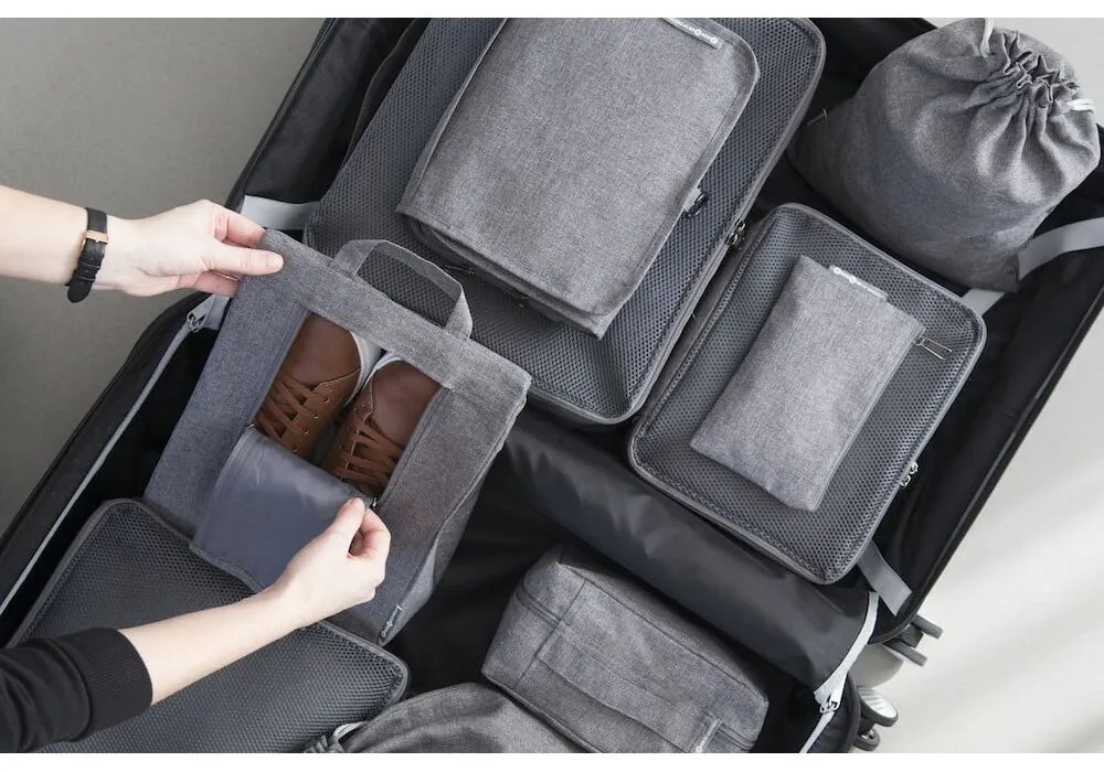 Textil rendszerező készlet utazáshoz 2 db-os – Bigso Box of Sweden