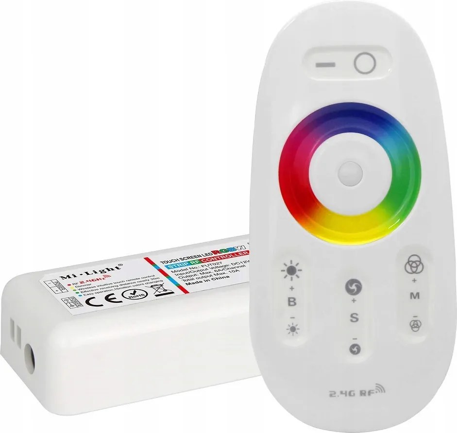 Rgbw Rf 2.4G érintőképernyős vezérlő 10A MiLight FUT027