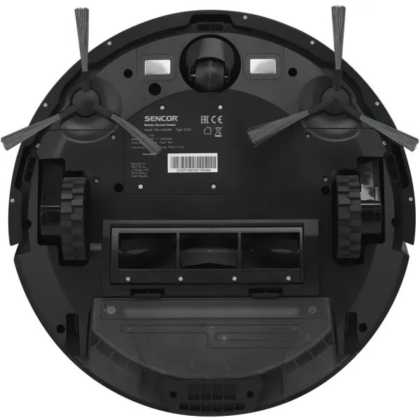 Sencor – 2 az 1-ben robotporszívó mop funkcióval, 16 W / 2600 mAh, Wi‑Fi, fekete + távirányító